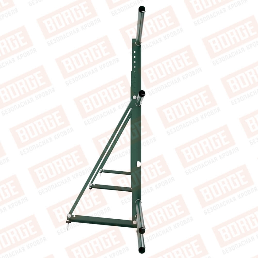 Ограждение декоративное NewLine H-90см, 3м, зеленый мох (RAL 6005), с двумя дополнительными трубами