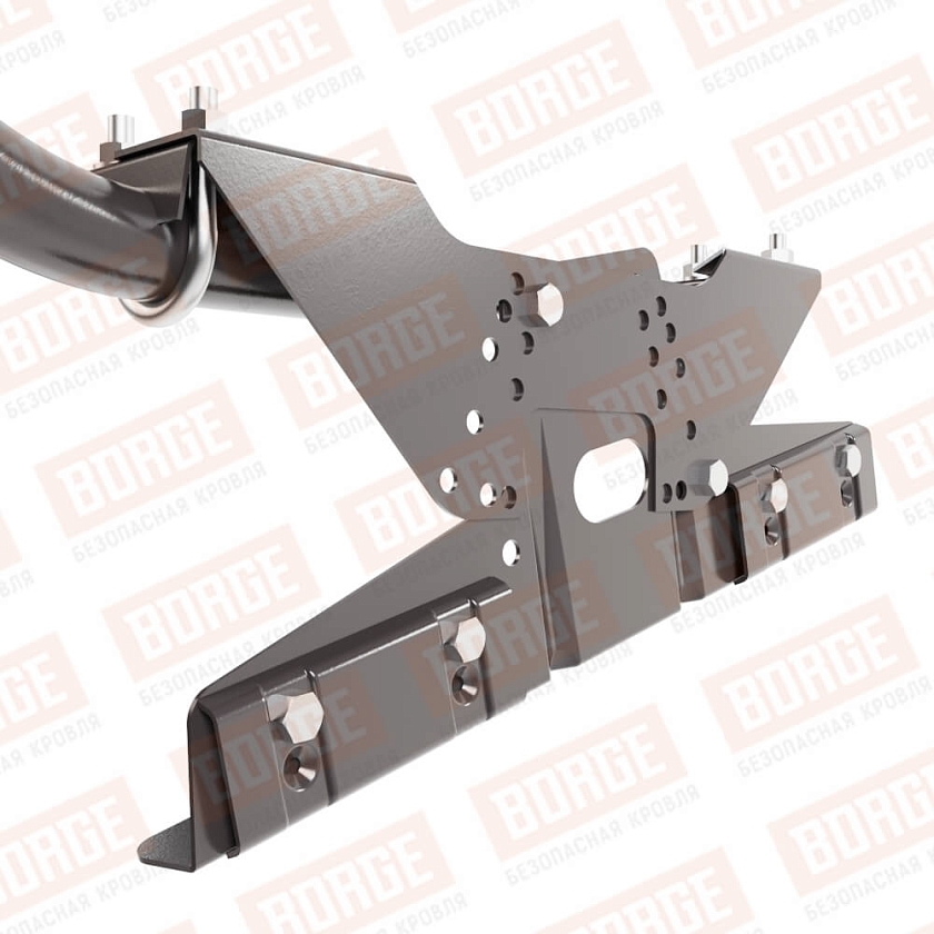 Ограждение кровельное BORGE H-120см, 3м, для фальцевой кровли, окрашенный (NL-805)