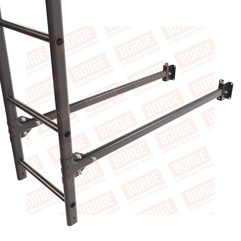 Комплект лестница фасадная BORGE (нижняя секция), 1,8м, окрашенный (NL-805)