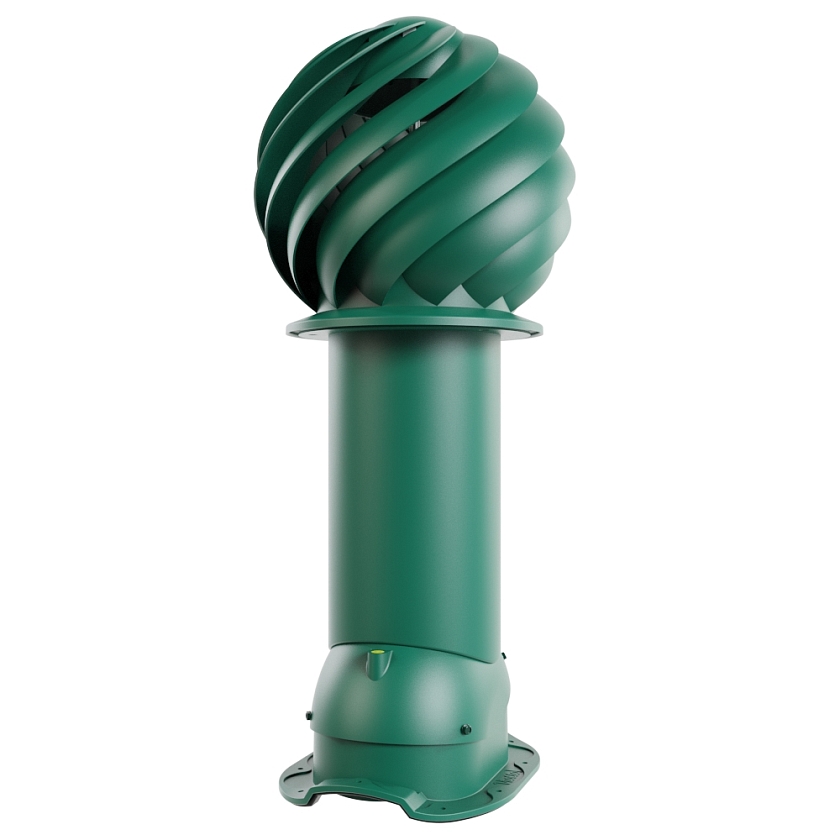 Роторная вентиляция Viotto, для МЧ Адаманте, d-150мм, неутепленная, зелёный мох (RAL 6005)
