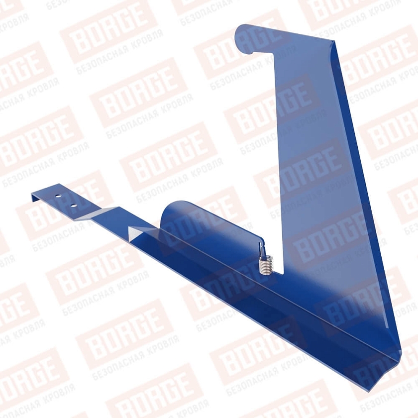 Кронштейн снегозадерживающей решетки BORGE, для черепичной кровли, сигнально-синий (RAL 5005)