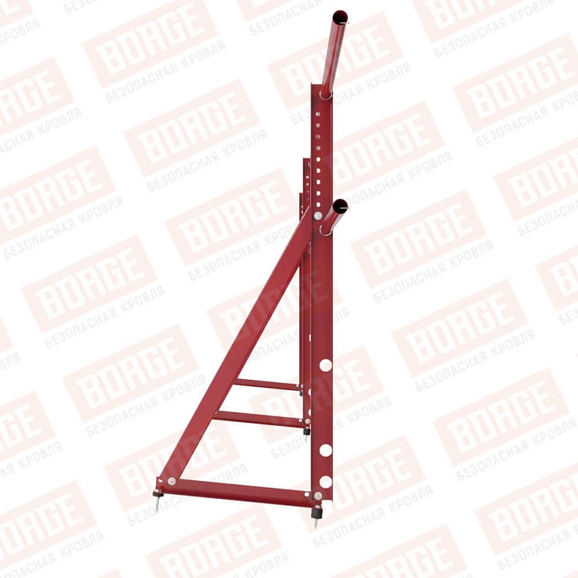 Ограждение кровельное Русский Рубеж H-90см, 3м, рубиново-красный (RAL 3003)