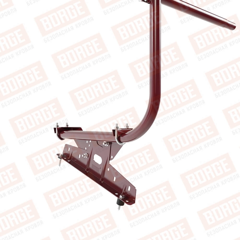 Ограждение кровельное BORGE H-90см, 3м, красное вино (RAL 3005)