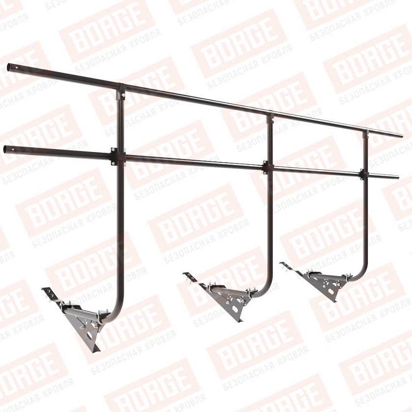 Ограждение кровельное BORGE H-120см, 3м, для черепичной кровли, окрашенный (NL-805)