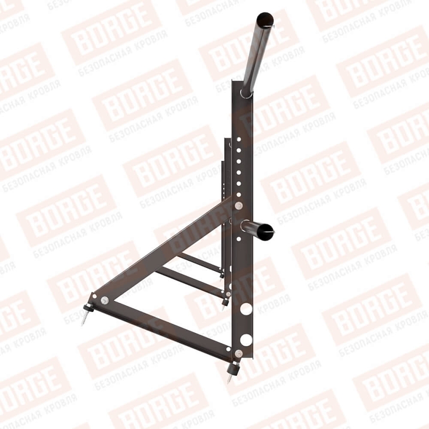 Ограждение кровельное Русский Рубеж H-60см, 3м, серо-коричневый (RR 32)