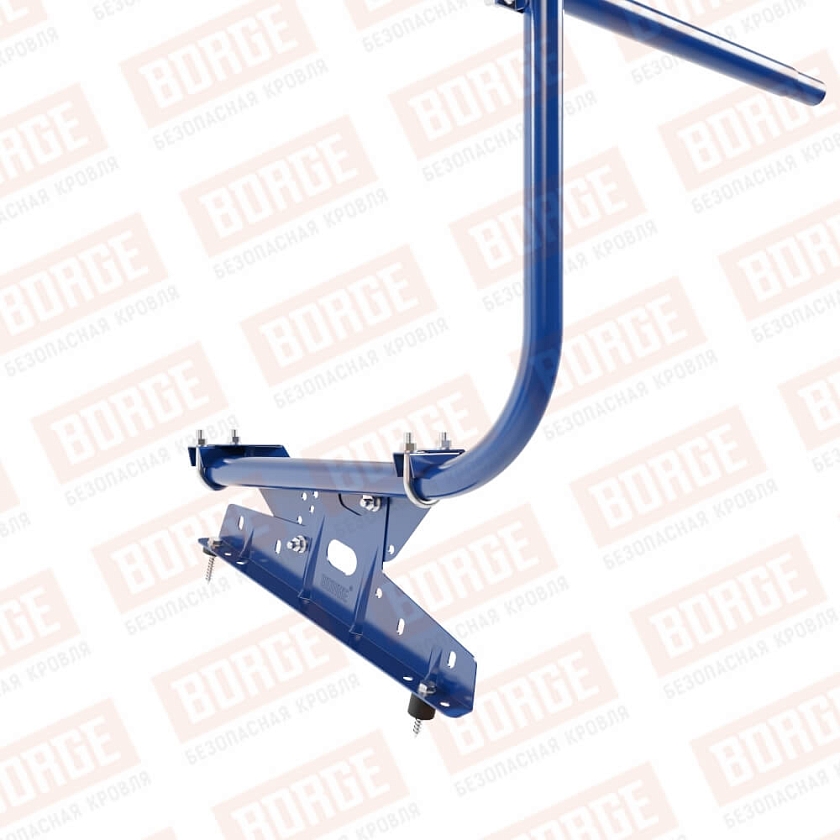 Ограждение кровельное BORGE H-90см, 3м, сигнально-синий (RAL 5005)