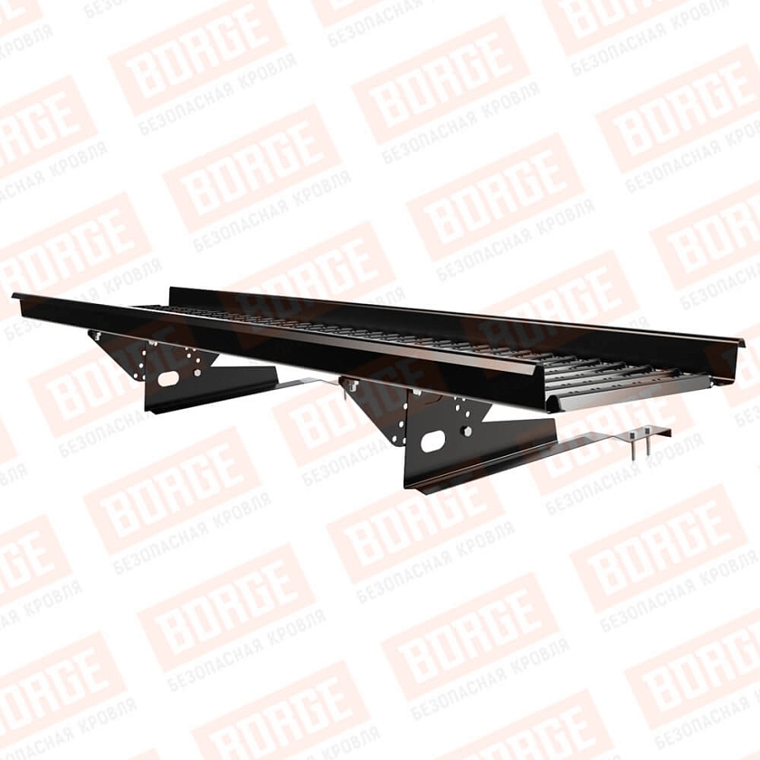 Мостик переходной BORGE 1,5м, для черепичной кровли, чёрный (RAL 9005 matt)