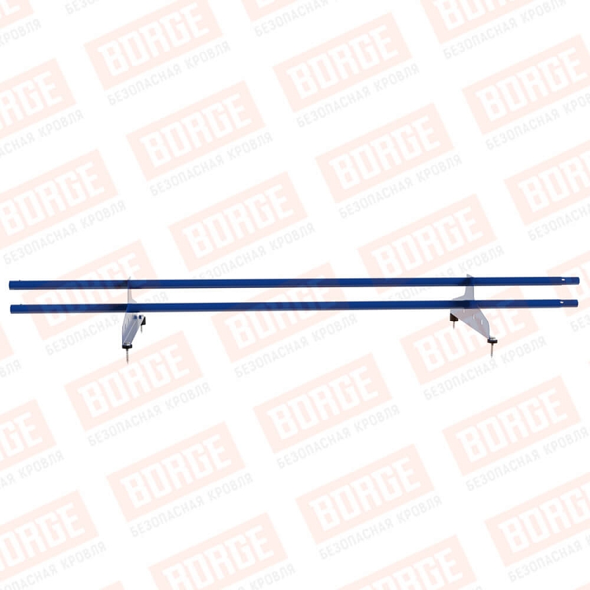 Снегозадержатель трубчатый NewLine 1,5м, D-25мм, 2 опоры, сигнально-синий (RAL 5005)