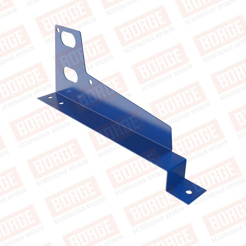 Универсальный кронштейн Русский Рубеж, оцинк., для МЧ с выс. ступен., сигнально-синий (RAL 5005), 350мм