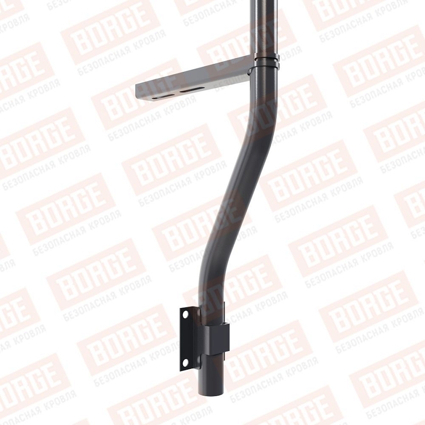 Ограждение парапетное BORGE H-120см, 3м, серый графит (RAL 7024 matt)