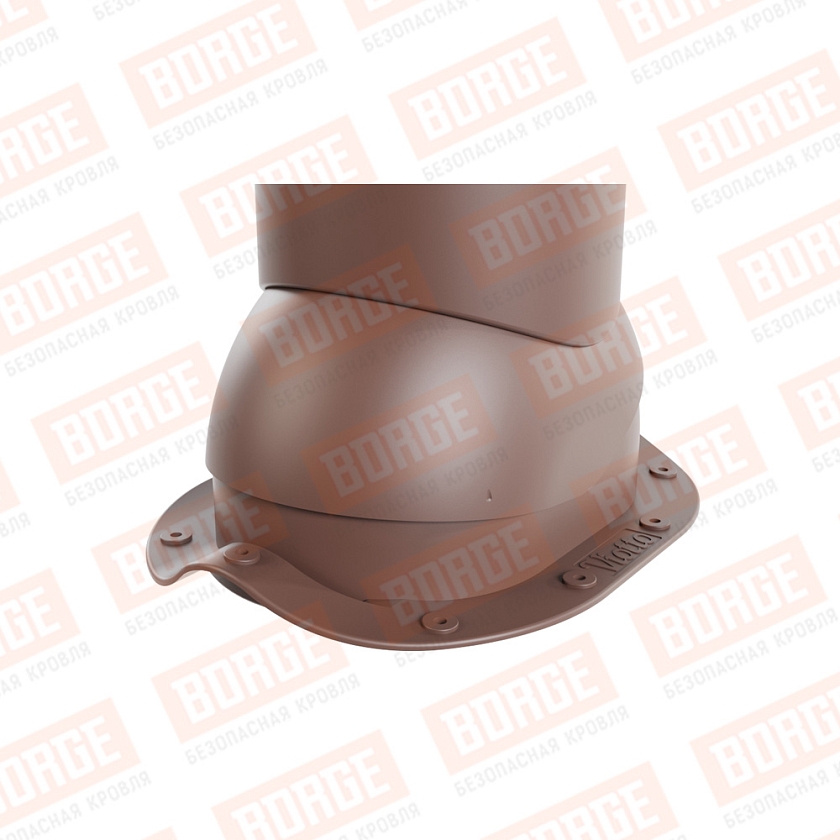 Роторная вентиляция Viotto, для МЧ Монтеррей, d-150мм, утепленная, коричневый шоколад (RAL 8017)