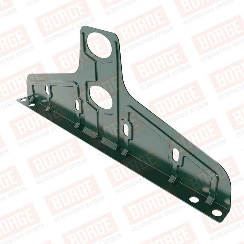 Универсальный кронштейн Русский Рубеж 20х40мм, оцинк., зелёный мох (RAL 6005)