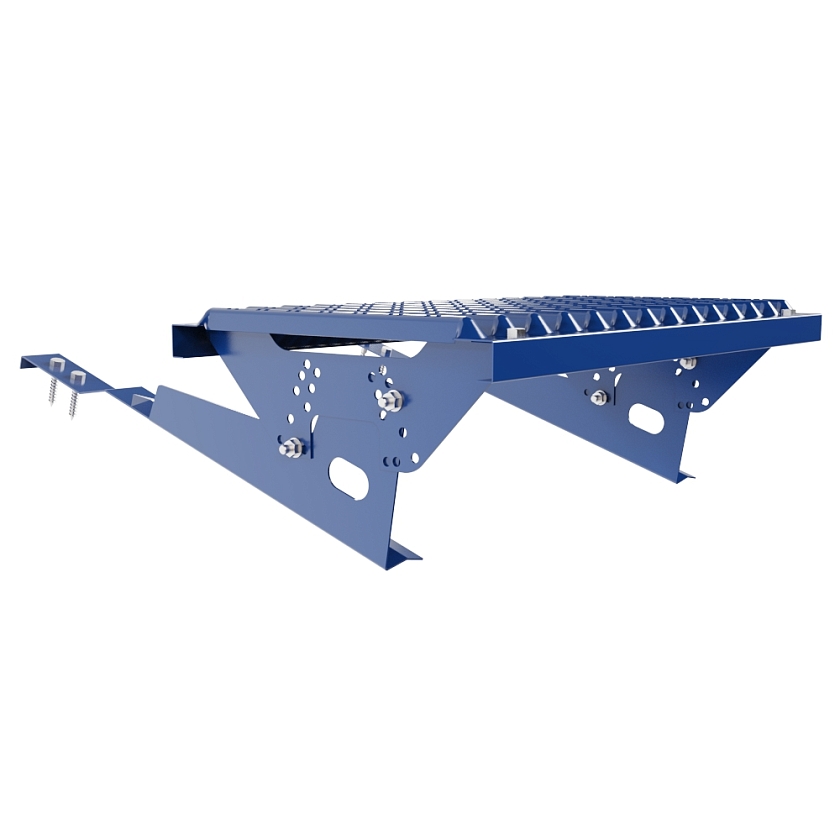 Ступень кровельная BORGE, для черепичной кровли, сигнально-синий (RAL 5005)