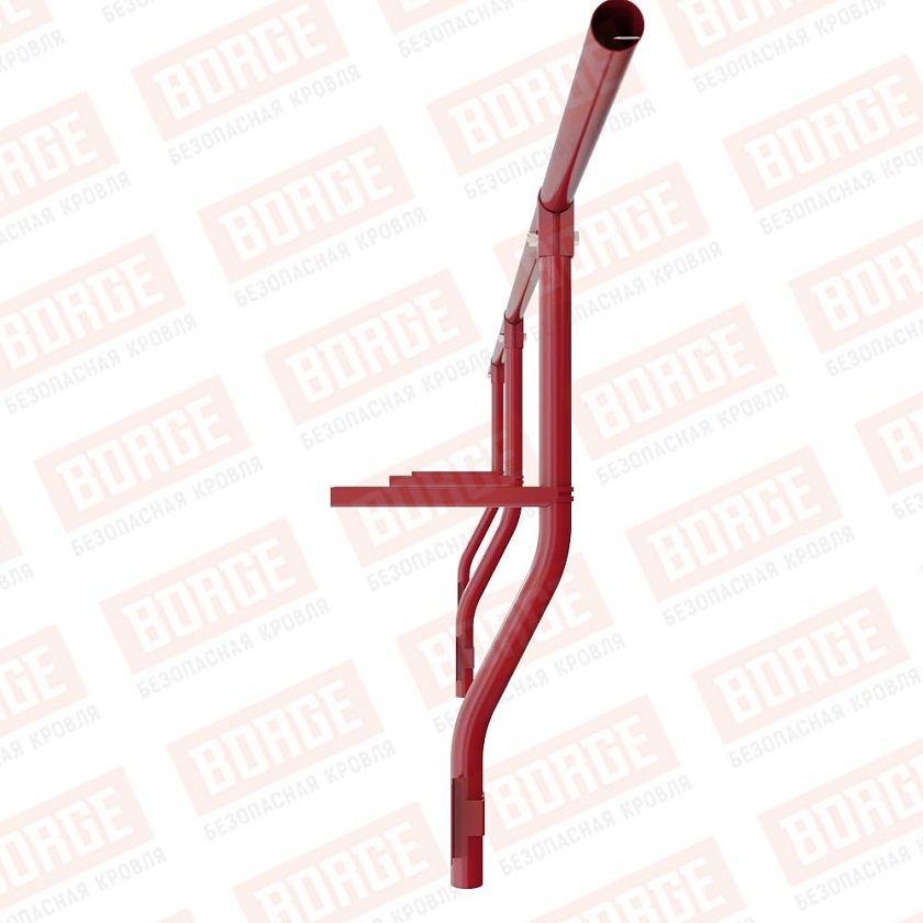 Ограждение парапетное BORGE H-30см, 3м, рубиново-красный (RAL 3003)