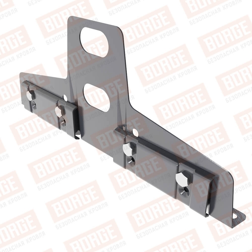 Универсальный кронштейн Русский Рубеж 25х45мм, оцинк., серый графит (RAL 7024)