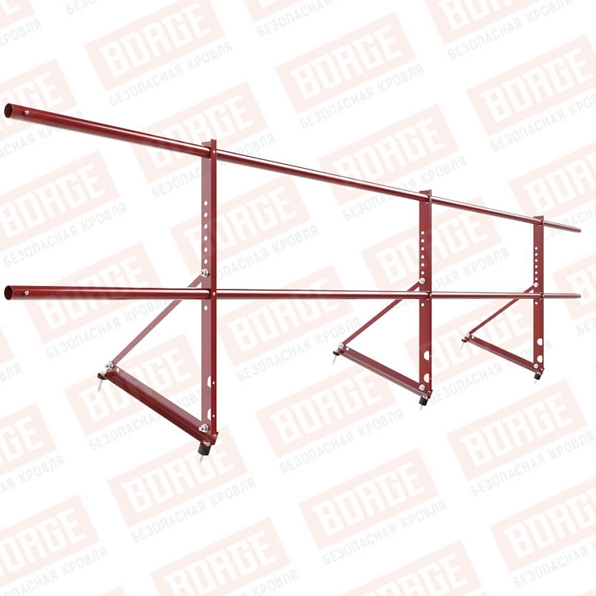 Ограждение декоративное NewLine H-60см, 3м, коричнево-красный (RAL 3011)