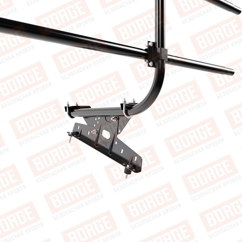 Ограждение кровельное BORGE H-60см, 3м, чёрный (RAL 9005)