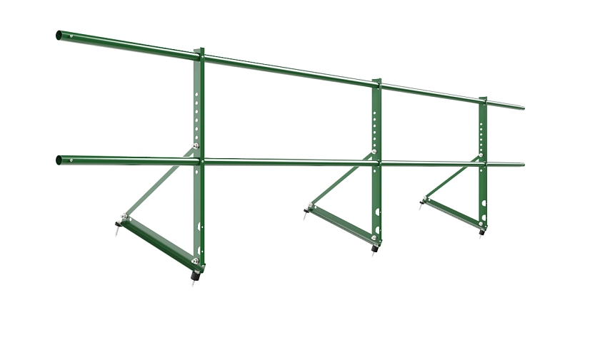 Ограждение кровельное NewLine H-60см, 3м, лиственно-зеленый (RAL 6002)