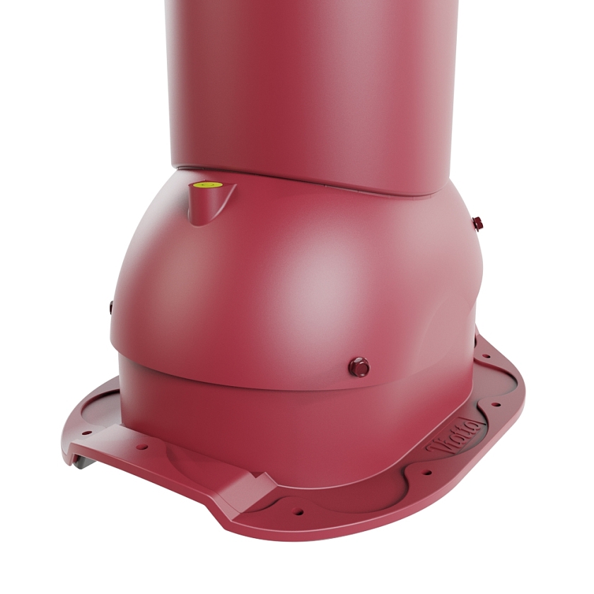 Роторная вентиляция Viotto, для МЧ Адаманте, d-125мм, утепленная, красное вино (RAL 3005)