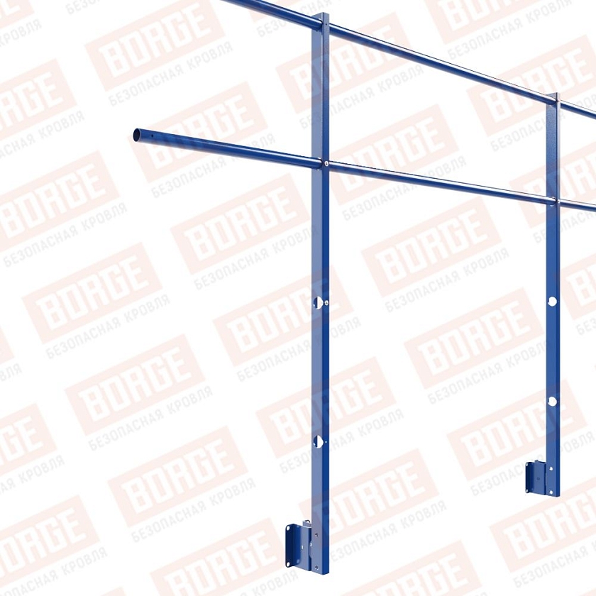 Ограждение парапетное NewLine H-120см, 3м, сигнально-синий (RAL 5005)