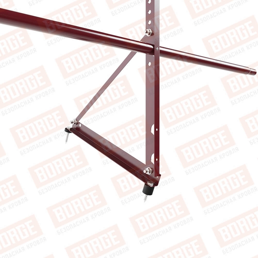 Ограждение декоративное NewLine H-60см, 3м, красное вино (RAL 3005)