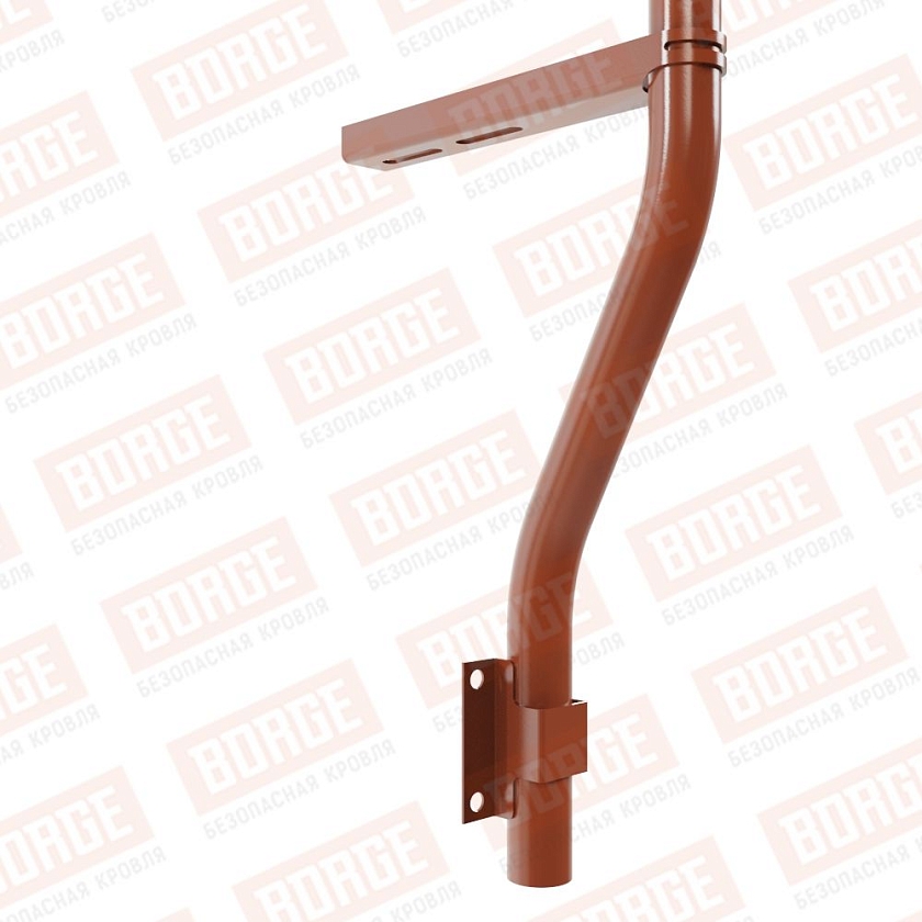 Ограждение парапетное BORGE H-30см, 3м, терракотовый (RAL 8004)