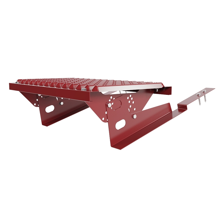 Ступень кровельная BORGE, для композитной кровли, коричнево-красный (RAL 3011)