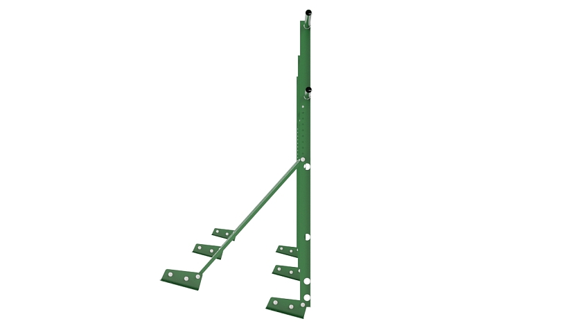 Ограждение кровельное NewLine H-120см, 3м, для фальцевой кровли, лиственно-зеленый (RAL 6002)