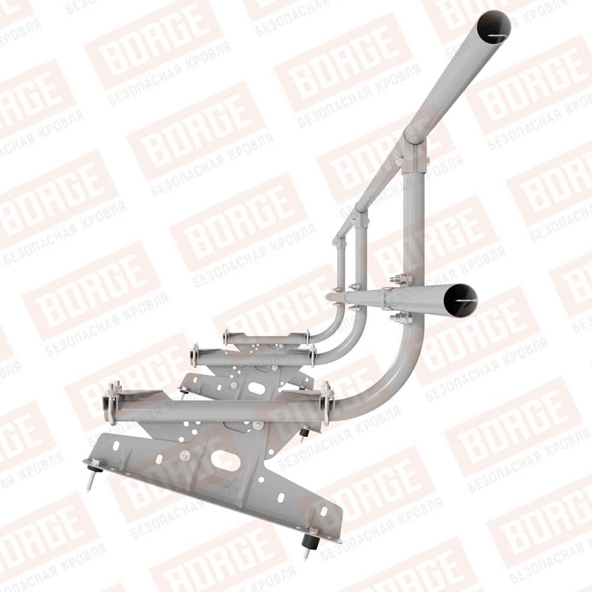 Ограждение кровельное BORGE H-60см, 3м, сигнально-серый (RAL 7004)