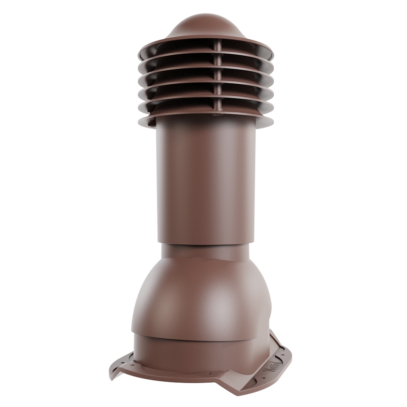 Труба вентиляционная Viotto, для МЧ Каскад, d-110мм, утепленная, коричневый шоколад (RAL 8017)