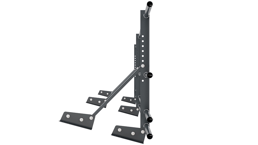 Ограждение кровельное NewLine H-60см, 3м, для фальц. кров., антрацитово-серый (RAL 7016), с двумя доп. трубами