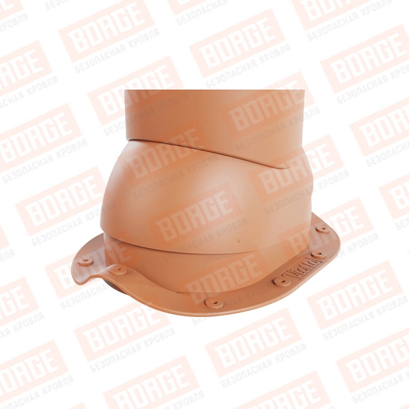 Роторная вентиляция Viotto, для МЧ Монтеррей, d-125мм, неутепленная, терракотовый (RAL 8004)