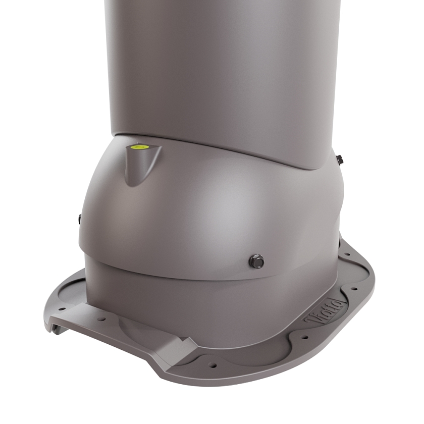 Роторная вентиляция Viotto, для МЧ Адаманте, d-150мм, неутепленная, серо-коричневый (RAL 8019)