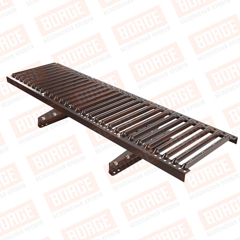 Мостик переходной NewLine 1,25м, для фальцевой кровли, коричневый шоколад (RAL 8017)