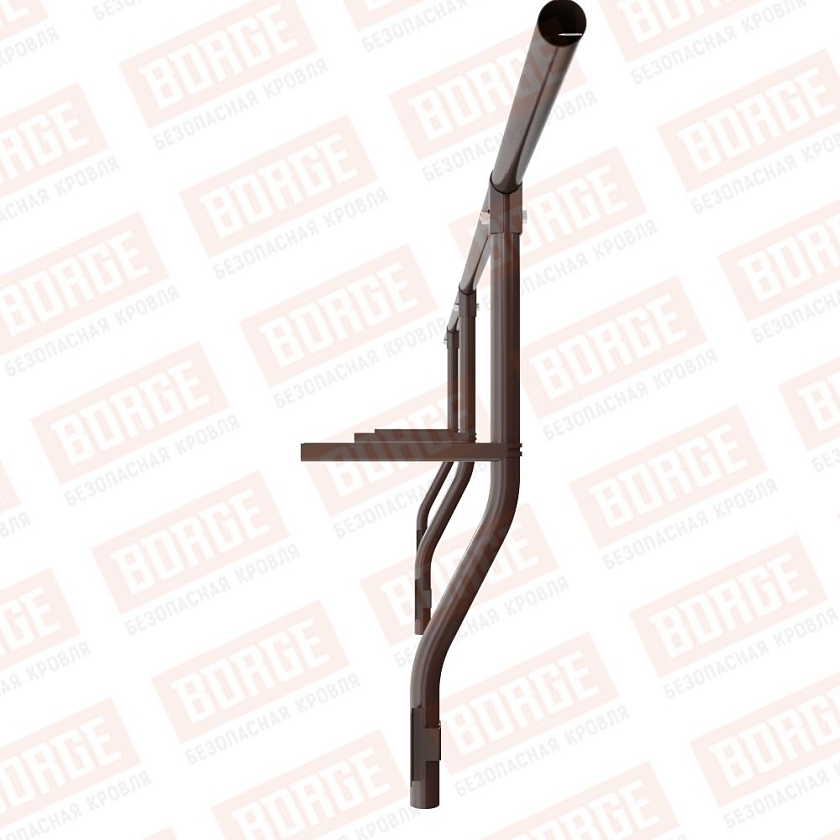 Ограждение парапетное BORGE H-30см, 3м, коричневый шоколад (RAL 8017)