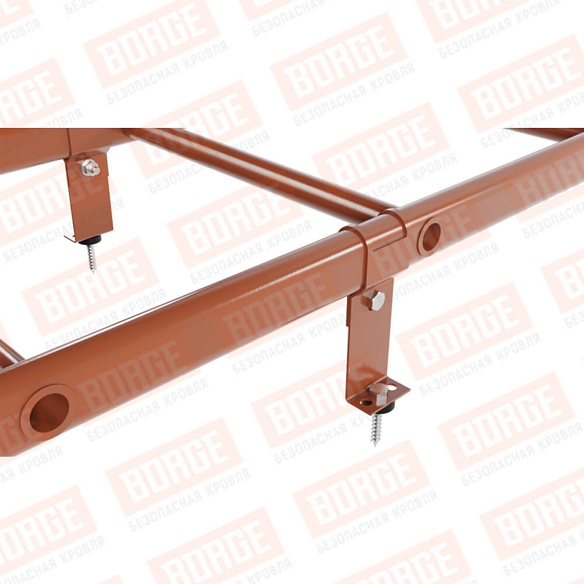 Комплект лестница кровельная BORGE 2,7м, терракотовый (RAL 8004)