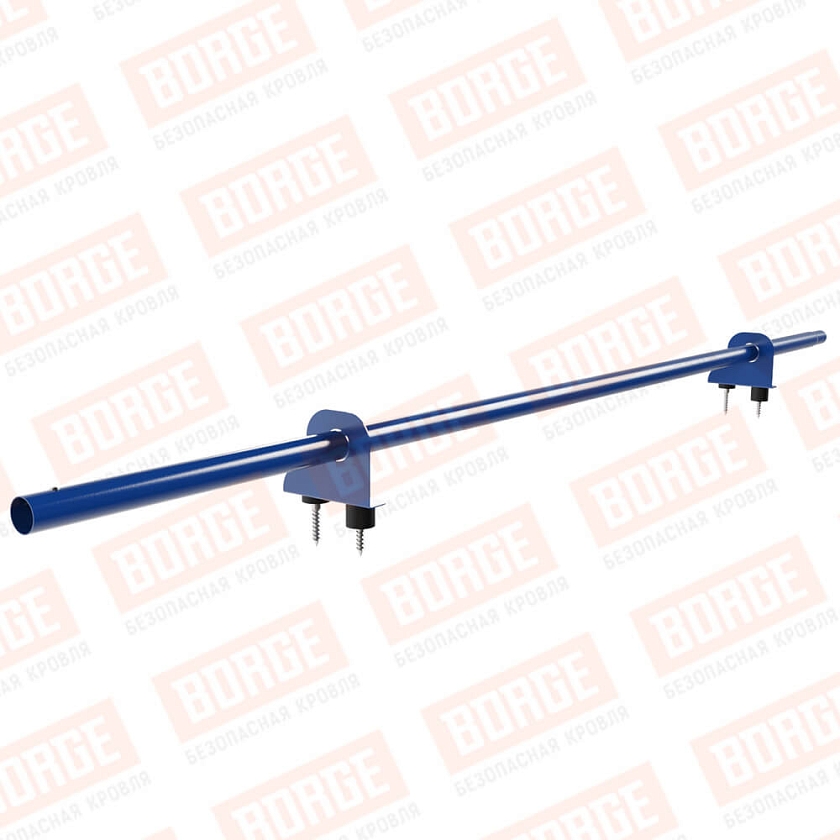 Снегозадержатель однотрубчатый NewLine 1,5м, D-25мм, 2 опоры, сигнально-синий (RAL 5005)