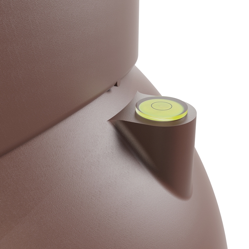 Труба вентиляционная Viotto, для МЧ Каскад, d-150мм, утепленная, коричневый шоколад (RAL 8017)