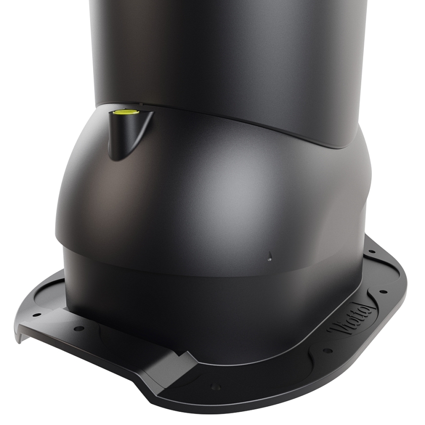 Роторная вентиляция Viotto, для МЧ Адаманте, d-110мм, неутепленная, чёрный (RAL 9005)