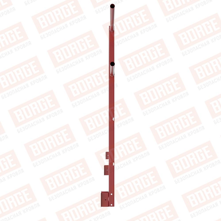 Ограждение парапетное NewLine H-120см, 3м, коричнево-красный (RAL 3011)