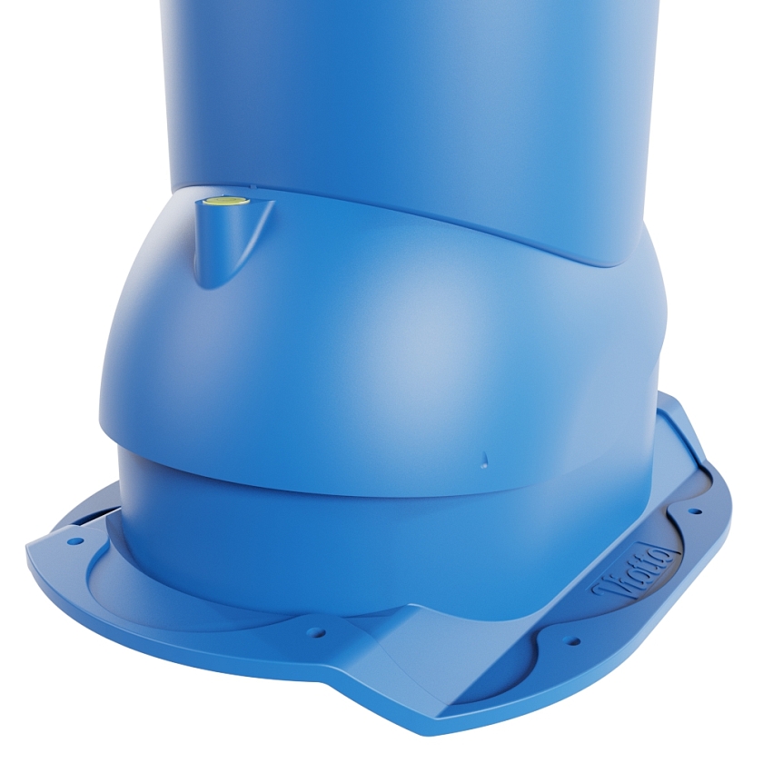 Роторная вентиляция Viotto, для МЧ Каскад, d-110мм, утепленная, сигнально-синий (RAL 5005)