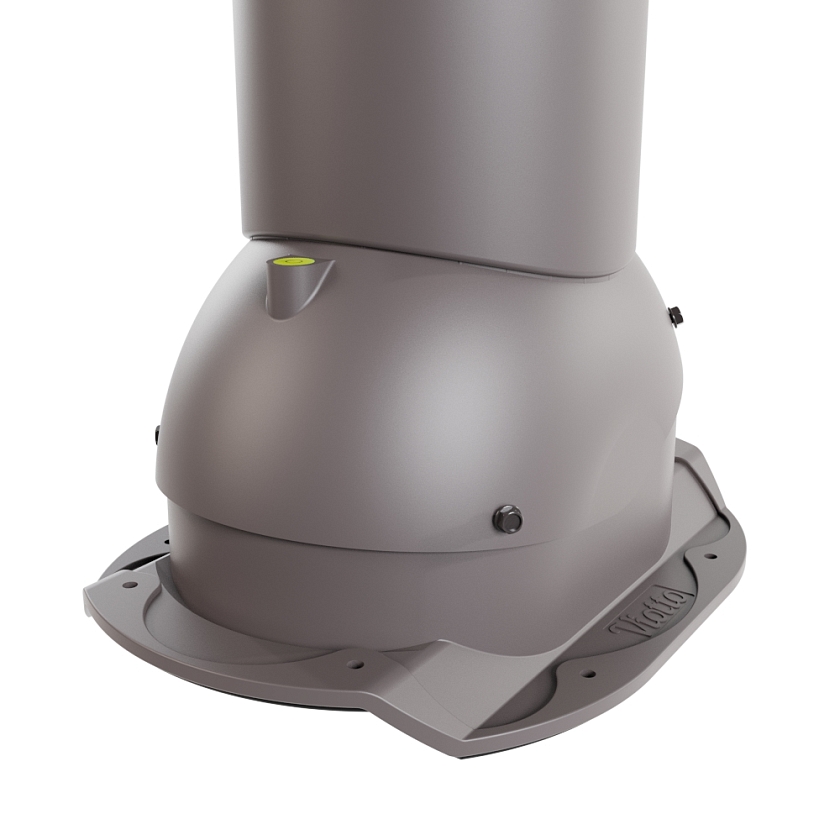 Роторная вентиляция Viotto, для МЧ Каскад, d-125мм, неутепленная, серо-коричневый (RAL 8019)