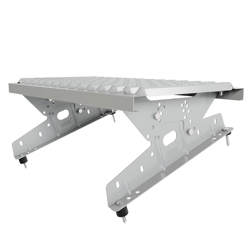 Ступень кровельная BORGE, бело-алюминиевый (RAL 9006)