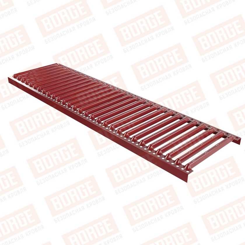 Платформа переходного мостика Русский Рубеж 1,25м, коричнево-красный (RAL 3011)
