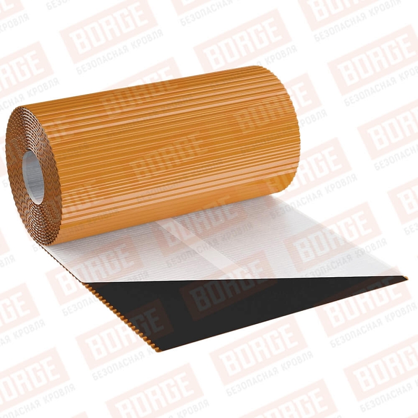 Лента примыкания алюминиевая BORGE, Классик 300мм, 5м, терракотовый (RAL 8004)