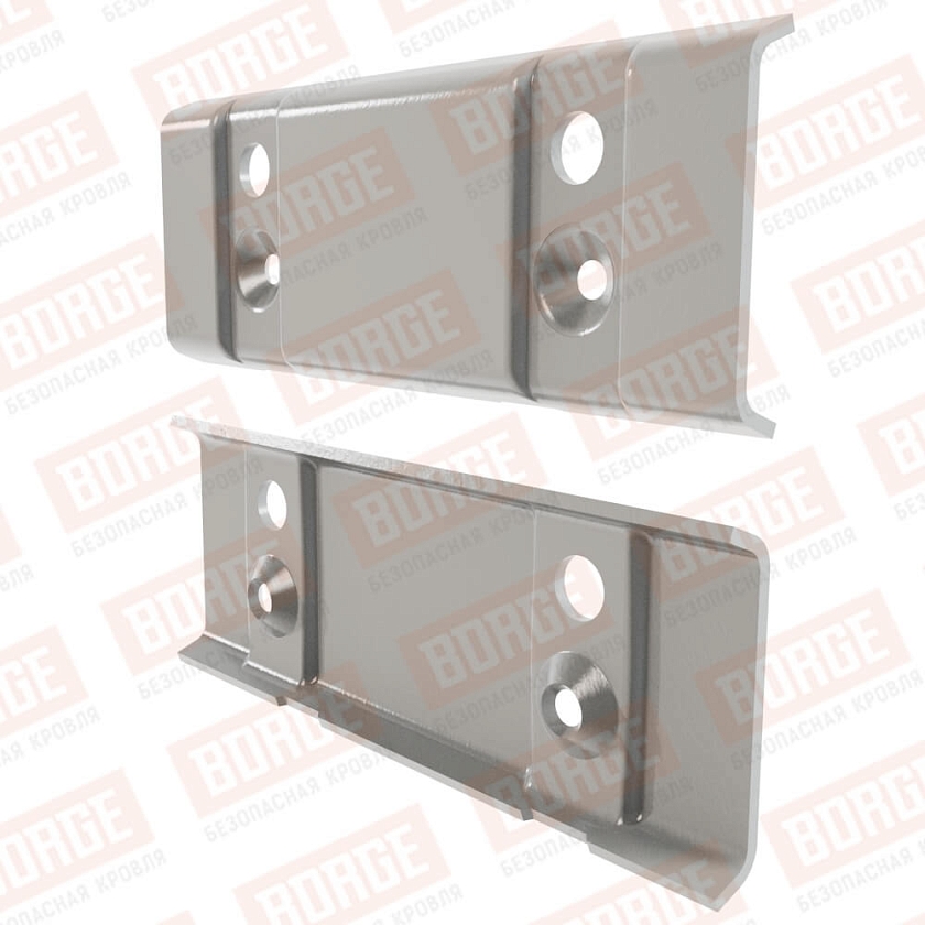 Контрпластина BORGE, бело-алюминиевый (RAL 9006)