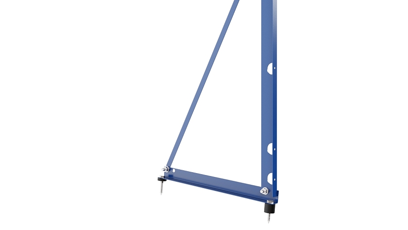 Ограждение кровельное NewLine H-90см, 3м, сигнально-синий (RAL 5005)