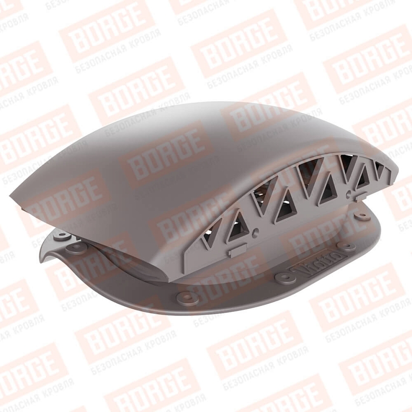 Вентилятор подкровельный Viotto, для МЧ Монтеррей, серо-коричневый (RAL 8019). Черепаха