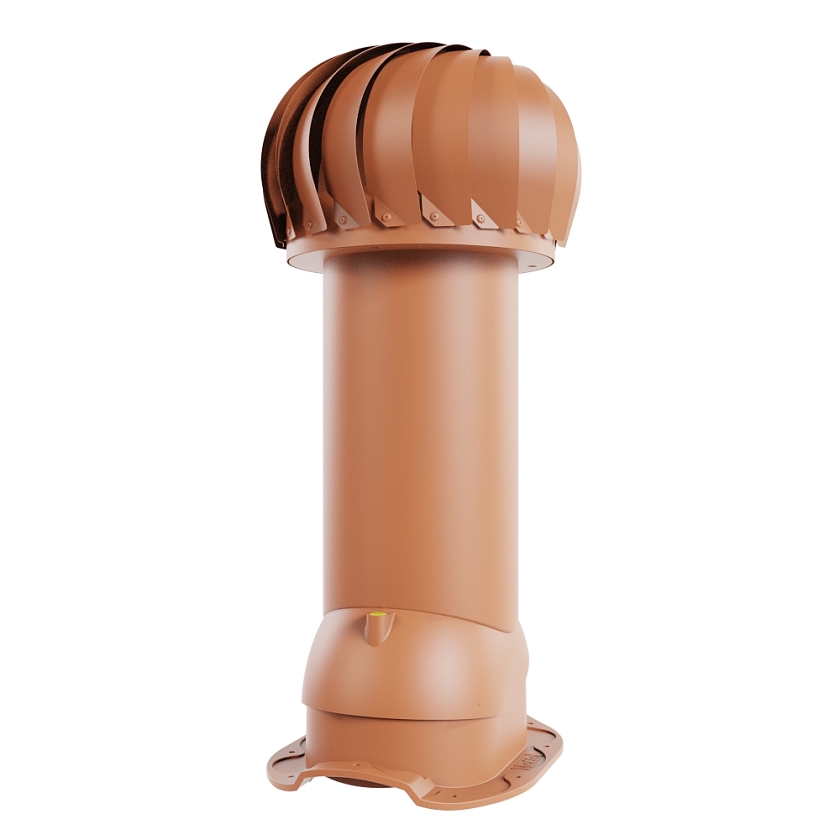 Роторная вентиляция Viotto, для МЧ Адаманте, d-110мм, утепленная, терракотовый (RAL 8004)