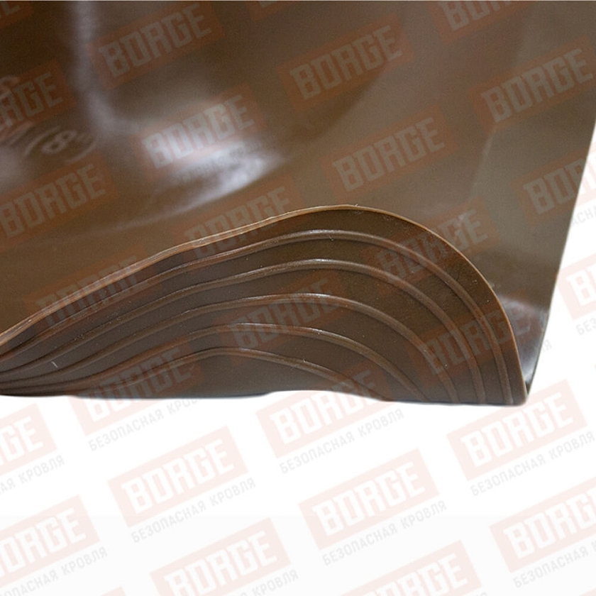 Проходка кровельная угловая №1 BORGE (d=75-200, 420х420mm, RAL 8017 коричневый), силикон